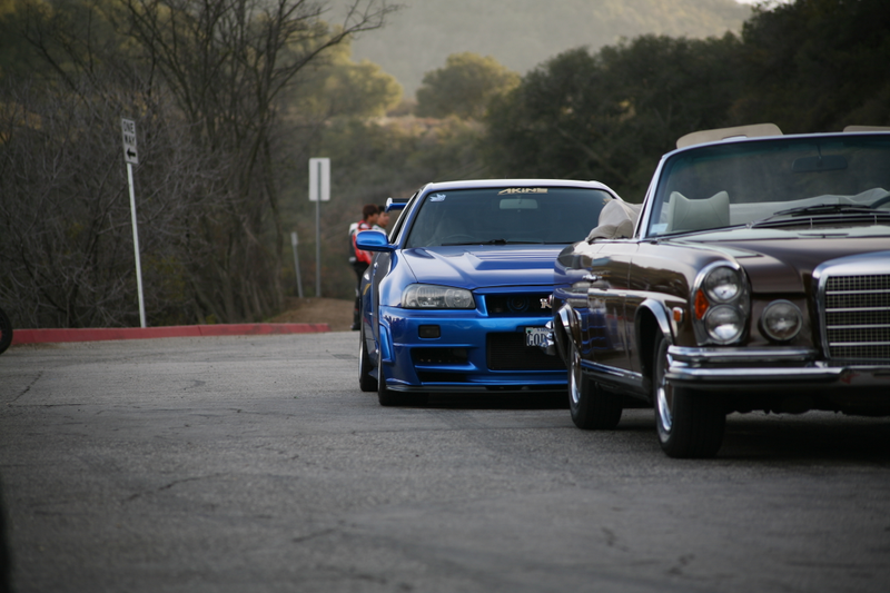 While parked at Mulholland.